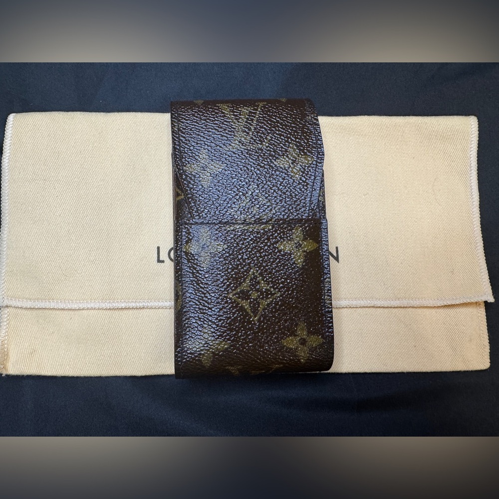 Louis Vuitton Brown Monogram Canvas Clutch Wristlet